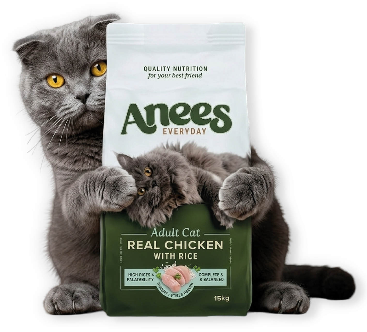 cat with product