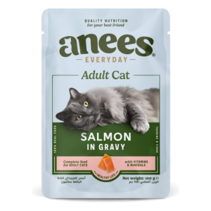 Anees Everyday Adult Cat Salmon in Gravy, 100 g pouch