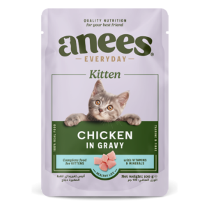 Anees Everyday Kitten Chicken in Gravy, 100 g pouch