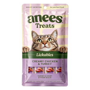 Anees Treats Lickables Creamy Chicken & Turkey, pack of 4