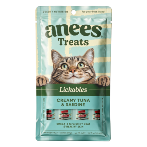 Anees Treats Lickables Creamy Tuna & Sardine, pack of 4