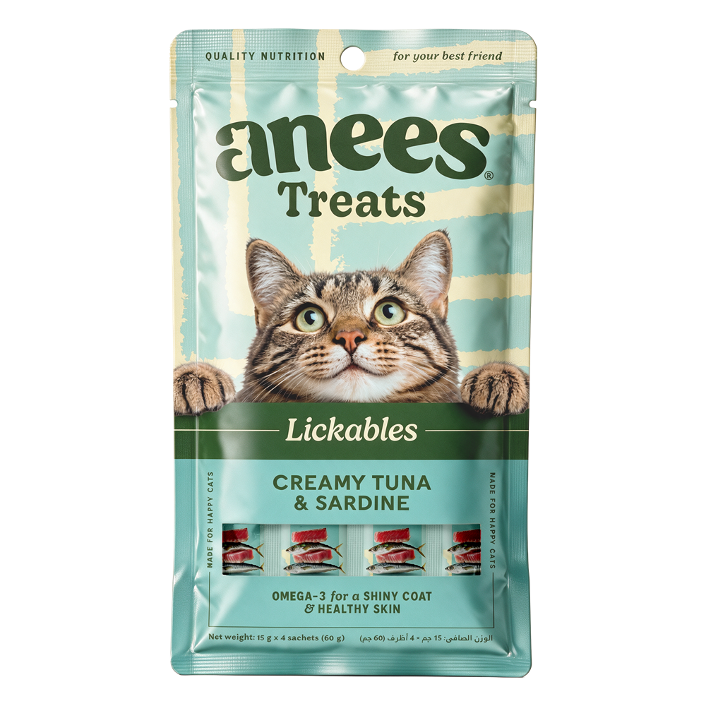 Anees Treats Lickables Creamy Tuna & Sardine, pack of 4