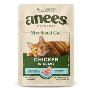 Anees Everyday Sterilised Cat Chicken in Gravy, 100 g pouch